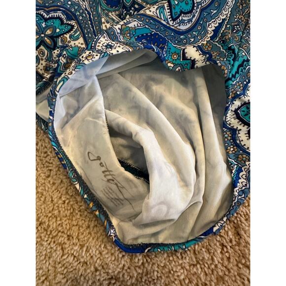 NWT Gottex Blue and White Pattern One Piece Swimsuit - Picture 2 of 8